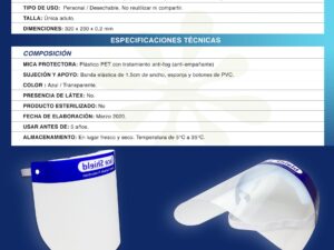 Set de 10 face shield - escudo facial