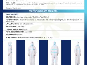 Overol full protección