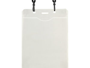 Porta-Credencial con Colgador Negro