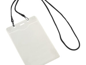 Porta-Credencial con Colgador Negro