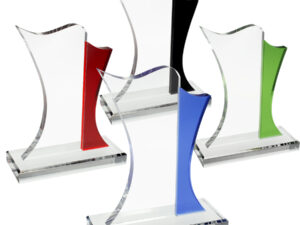 Trofeo Galvano Cristal Bauhaus