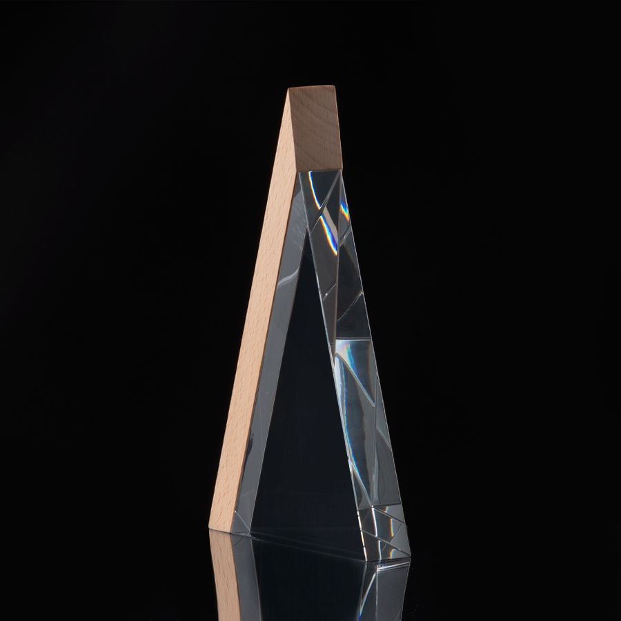 Trofeo Galvano de Madera y Cristal Triangle Trofeo Galvano de Madera y Cristal Triangle - vista 4