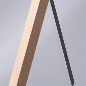 Trofeo Galvano de Madera y Cristal Triangle - vista 6