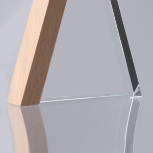 Trofeo Galvano de Madera y Cristal Triangle - vista 8