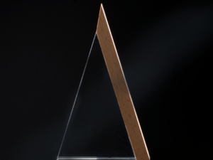 Trofeo Galvano de Madera y Cristal Triangle Trofeo Galvano de Madera y Cristal Triangle - vista 2
