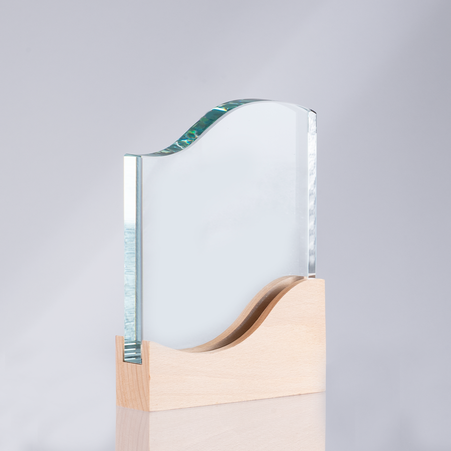 Trofeo Galvano de Madera y Cristal Curve Trofeo Galvano de Madera y Cristal Curve - Imagen 11