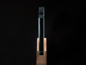 Trofeo Galvano de Madera y Cristal Curve Trofeo Galvano de Madera y Cristal Curve