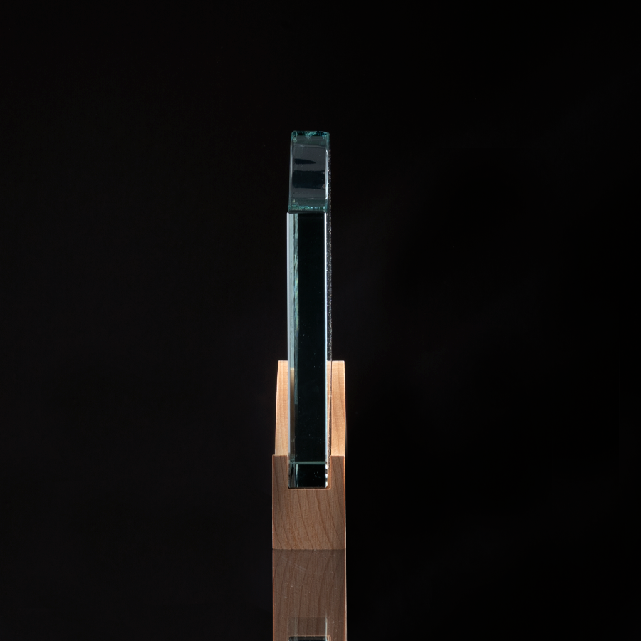 Trofeo Galvano de Madera y Cristal Curve Trofeo Galvano de Madera y Cristal Curve - Imagen 5