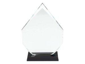 Trofeo Galvano De Cristal Gota Trofeo Galvano De Cristal Gota