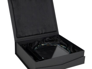 Trofeo galvano de cristal prisma
