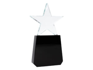 Trofeo galvano de cristal