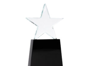 Trofeo galvano de cristal