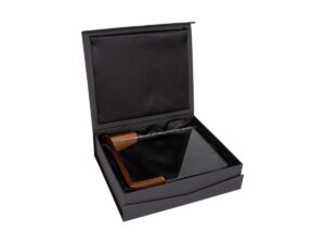 Trofeo Galvano De Madera Y Cristal