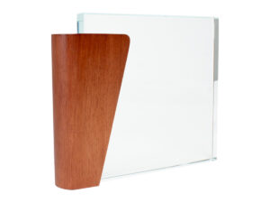 Trofeo Galvano de Madera y Cristal "Lewis"