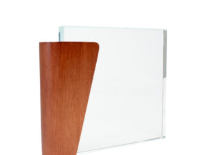 Trofeo Galvano de Madera y Cristal "Lewis"