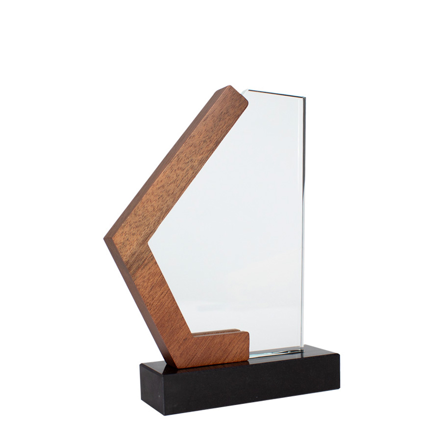 Galvano de madera, mármol y cristal Galvano de madera, mármol y cristal