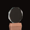 Trofeo galvano de cristal rune con base encobrizada. Trofeo galvano de cristal rune con base encobrizada.