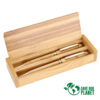 Set bolígrafo y portaminas bamboo