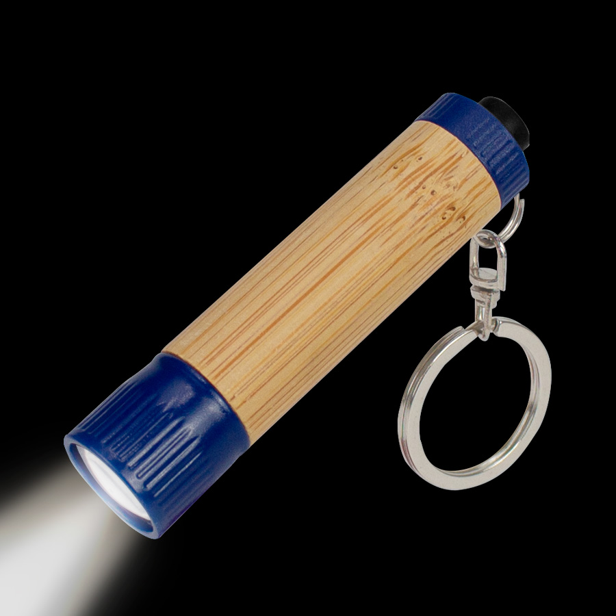 Llavero-linterna LED cuerpo bamboo Llavero-linterna LED cuerpo bamboo - vista 2