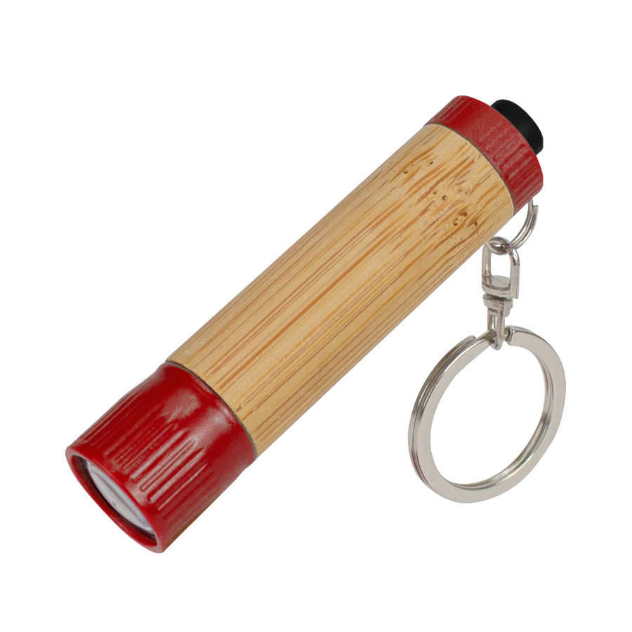 Llavero-linterna LED cuerpo bamboo Llavero-linterna LED cuerpo bamboo - vista 6