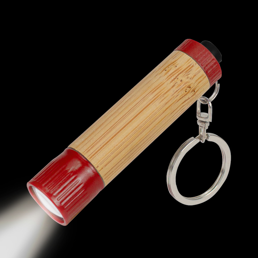 Llavero-linterna LED cuerpo bamboo Llavero-linterna LED cuerpo bamboo - vista 5