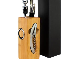 Set de vino rectangular de bamboo