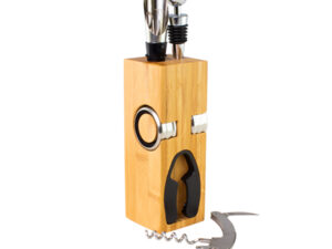 Set de vino rectangular de bamboo