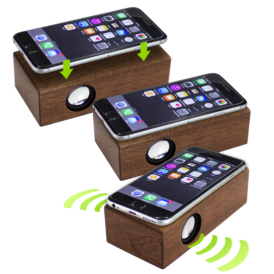 Parlante Grande Inducción Madera Nogal Parlante Grande Inducción Madera Nogal