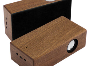 Parlante grande inducción madera nogal