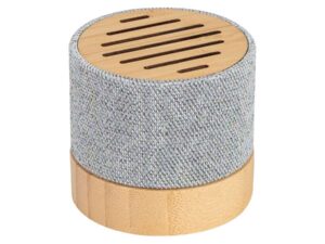 Parlante Altavoz De Bamboo Y Tela Rpet True