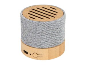 Parlante Altavoz De Bamboo Y Tela Rpet True