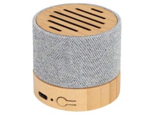 Parlante Altavoz De Bamboo Y Tela Rpet True