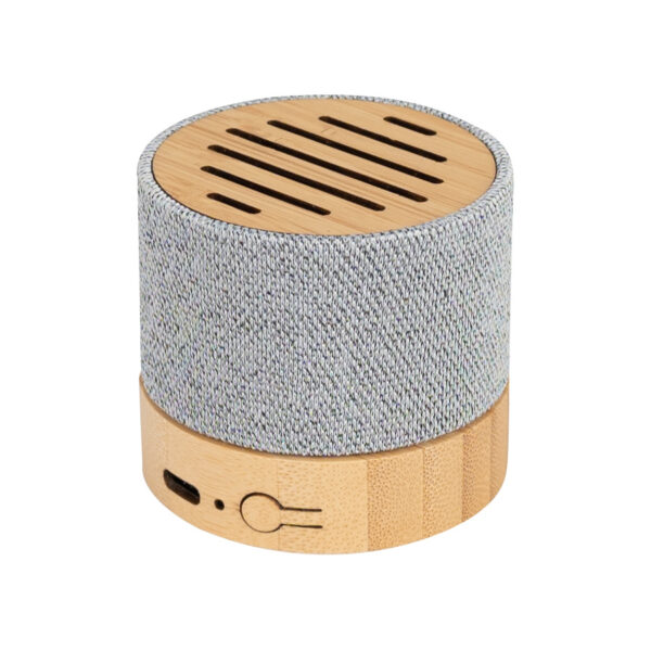 Parlante altavoz de bamboo y tela rpet true Parlante altavoz de bamboo y tela rpet true - vista 4