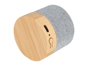 Parlante Altavoz De Bamboo Y Tela Rpet True