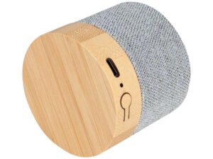 Parlante Altavoz De Bamboo Y Tela Rpet True