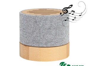 Parlante Altavoz De Bamboo Y Tela Rpet True