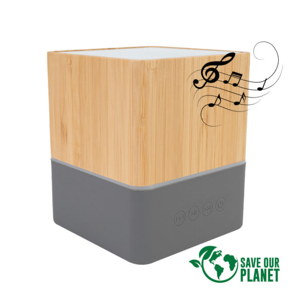 Parlante altavoz grande de bamboo great