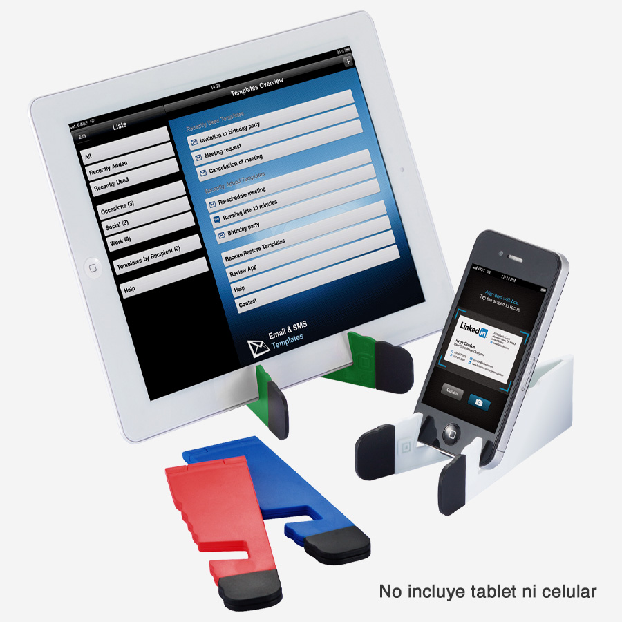 Soporte tablet y smartphones Soporte tablet y smartphones