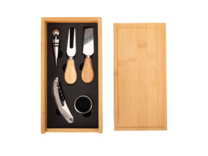 Set Wine & Cheese Futrono De Bamboo