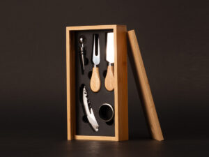 Set Wine & Cheese Futrono De Bamboo