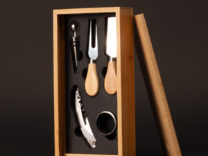 Set wine & cheese futrono de bamboo