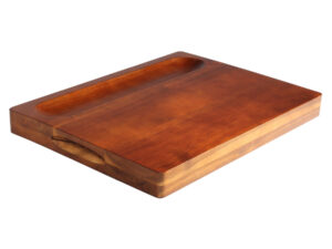 Tabla de alimentos de acacia, dual