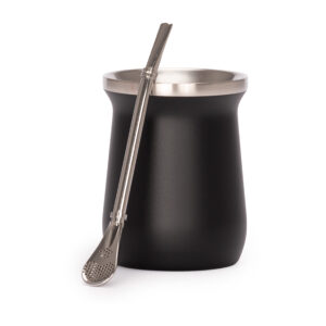 Vaso Térmico metálico "MATE" 300ml. con Bombilla Vaso Térmico metálico