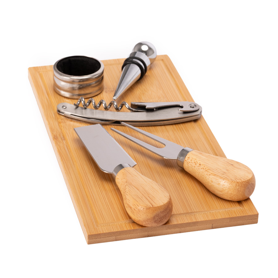 Set wine & cheese futrono de bamboo Set wine & cheese futrono de bamboo - vista 7