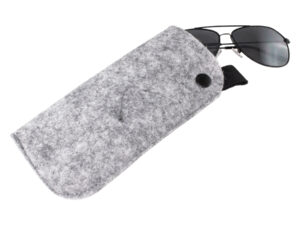 Estuche porta lentes de fieltro