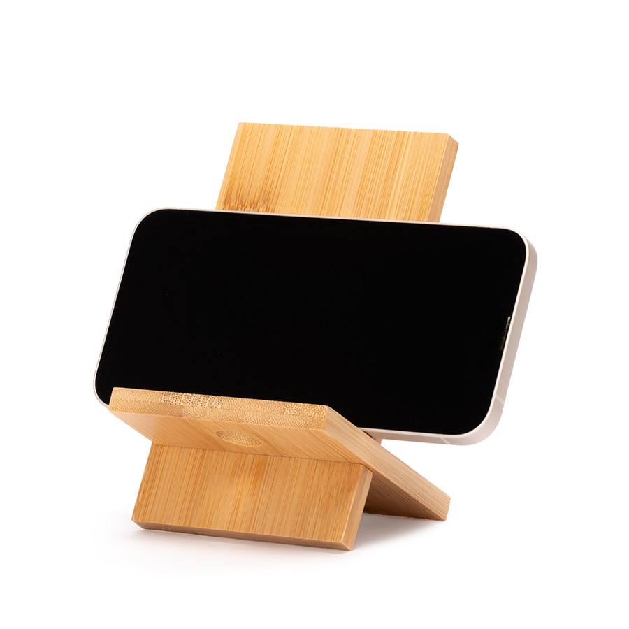 Base soporte bamboo para tablet y celular Base soporte bamboo para tablet y celular - vista 6