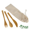 Set de 3 cubiertos de bamboo