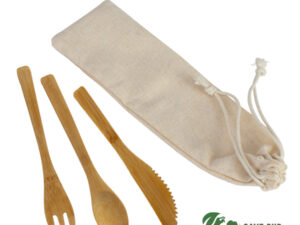 Set de 3 cubiertos de bamboo