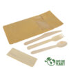 Set de cubiertos sustentable bolsa zip