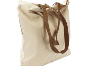 Bolsa de compras 10oz canvas asas cuero - vista 3